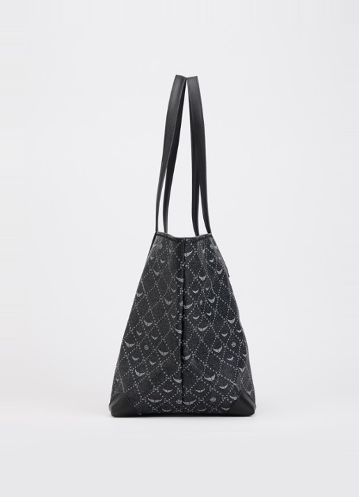 Zadig&Voltaire Z XL shopper van leer met logoprint - detail 2 zwart