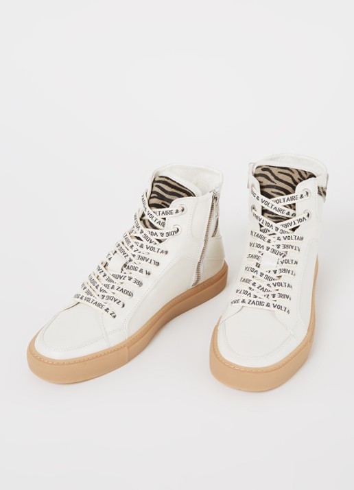 Zadig&Voltaire ZV1747 sneaker van leer - detail 4 wit