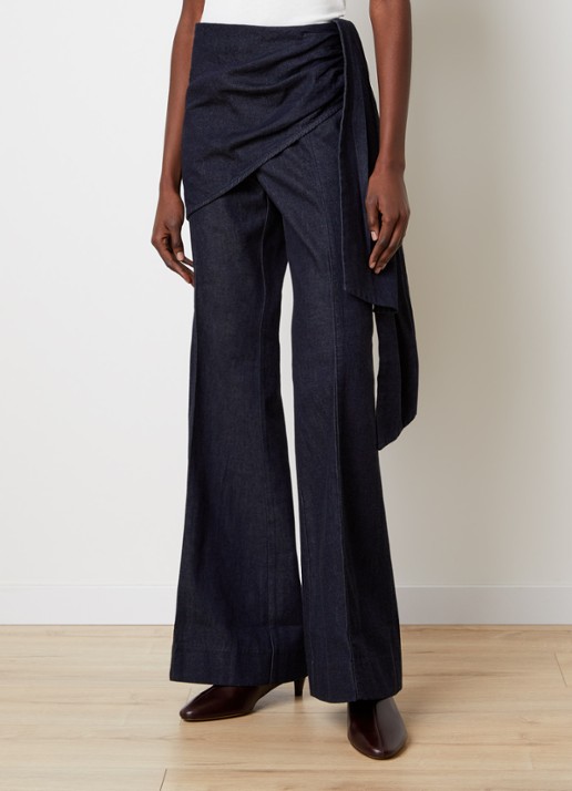 Zimmermann High waist flared jeans met donkere wassing