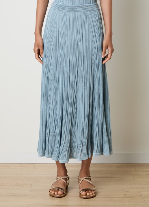 Zimmermann Maxi plooirok met metallic finish