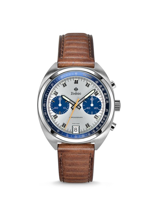 Zodiac Chrono Quartz horloge ZO9604 - voorkant bruin