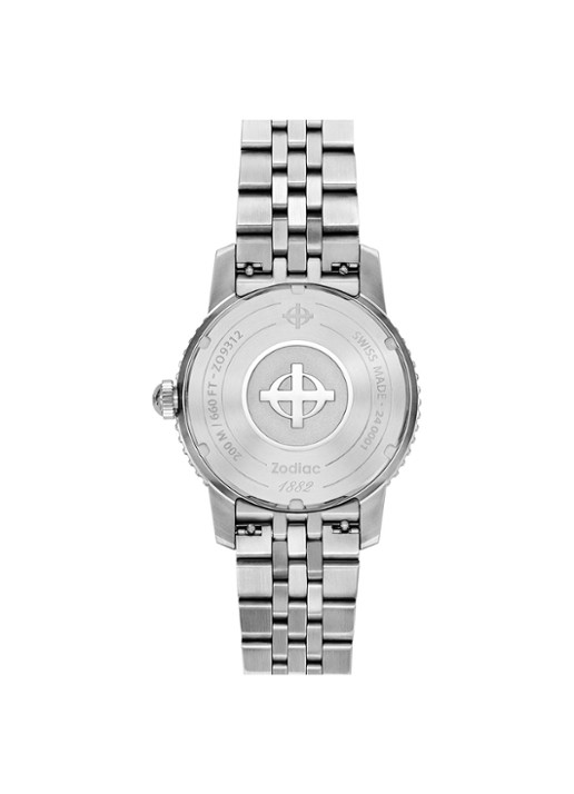 Zodiac Compression Diver Ii horloge ZO9312 - detail 3 zilver