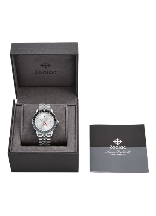 Zodiac Gmt horloge ZO9415 - detail 5 zilver