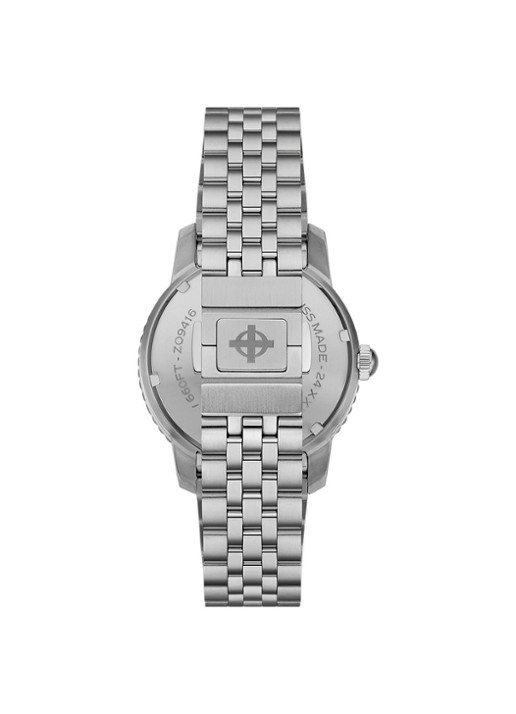 Zodiac Gmt horloge ZO9416 - detail zilver