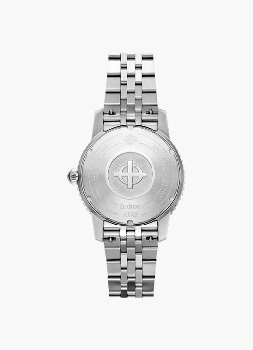 Zodiac Super Sea Wolf Compression Diver Automatic horloge ZO9304 - detail 4 zilver