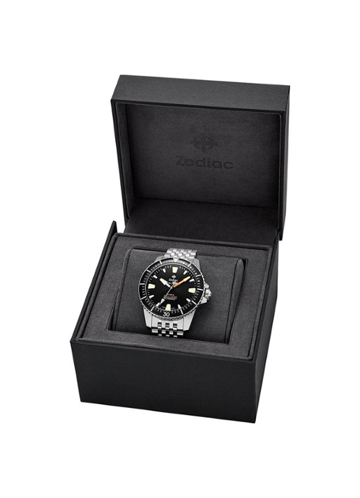 Zodiac Super Sea Wolf horloge ZO3552 - detail 5 zilver