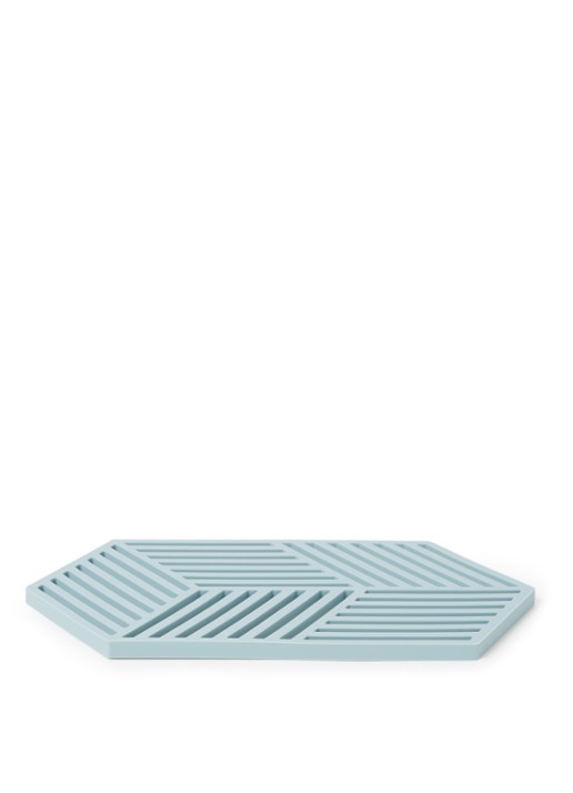 Zone Hexagon onderzetter - voorkant blauw