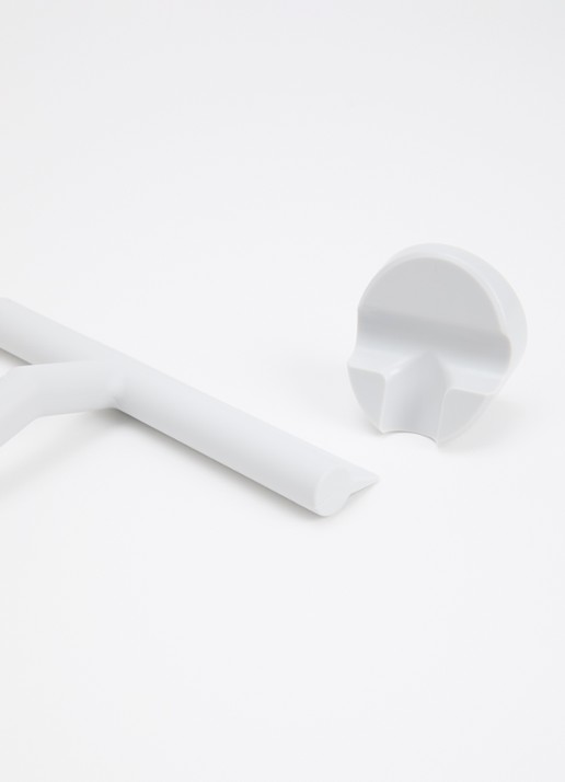 Zone Solo douchewisser met magnetische houder  - voorkant 2 lichtgrijs