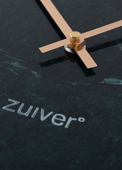 Zuiver Marble Time klok - detail groen