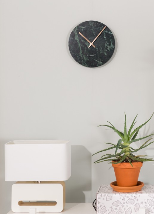 Zuiver Marble Time klok - voorkant 4 groen