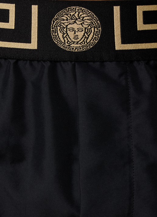 Zwemshorts met logoband - detail 5 zwart