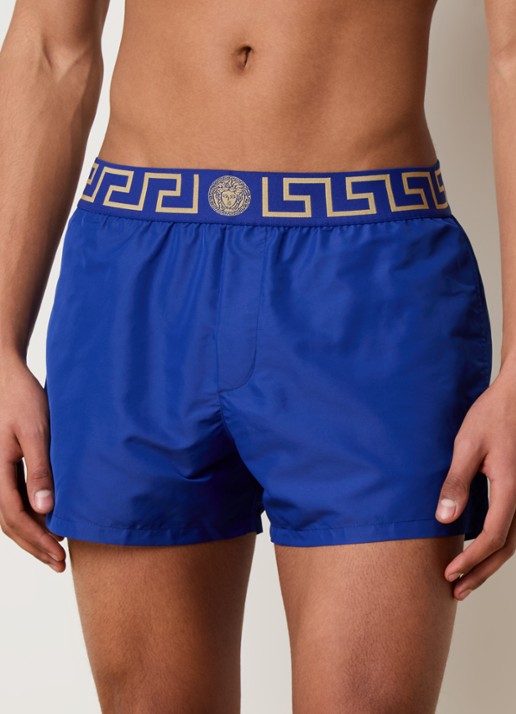 Zwemshorts met logoband - detail 2 blauw