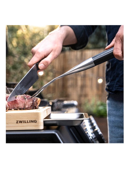 Zwilling Barbecue vleesvork 41 cm - detail 4 zilver