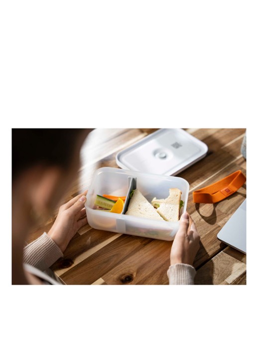 Zwilling Fresh & Save L vacuüm lunchbox  - detail 3 gebroken wit