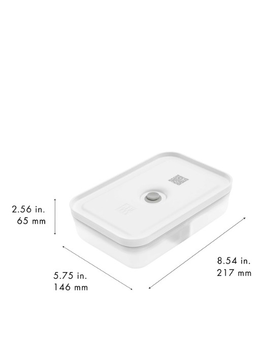 Zwilling Fresh & Save vacuüm lunchbox flat 22 x 15 x 6,5 cm - detail gebroken wit