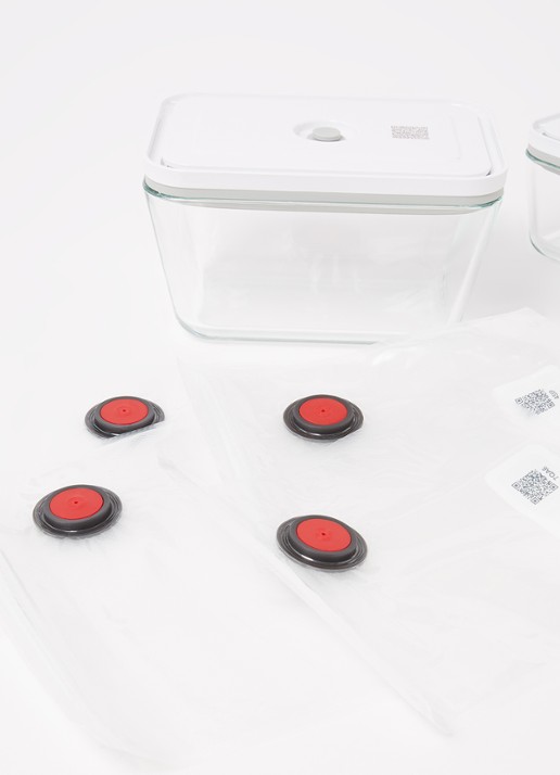 Zwilling Fresh & Save vacuüm starter set 7-delig - detail 4 gebroken wit