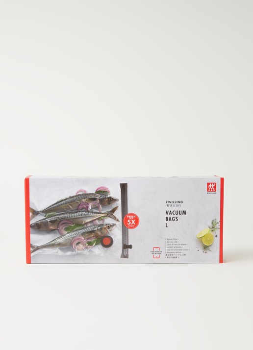 Zwilling Fresh & Save vacuumzakken L 3 stuks - voorkant 2 transparant