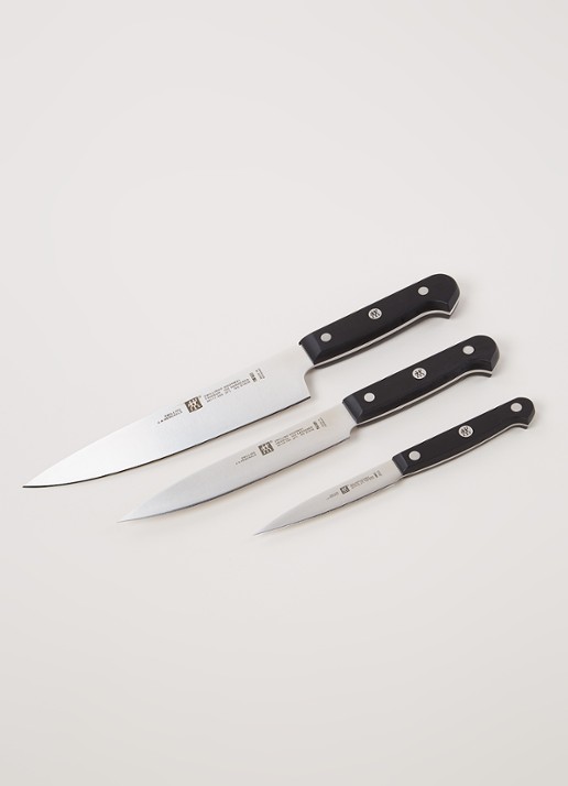 Zwilling Gourmet messenset 3-delig - voorkant 3 zwart