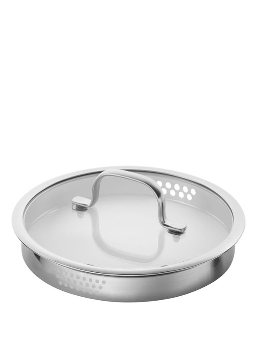 Zwilling True Flow pannenset 5-delig - detail 2 zilver