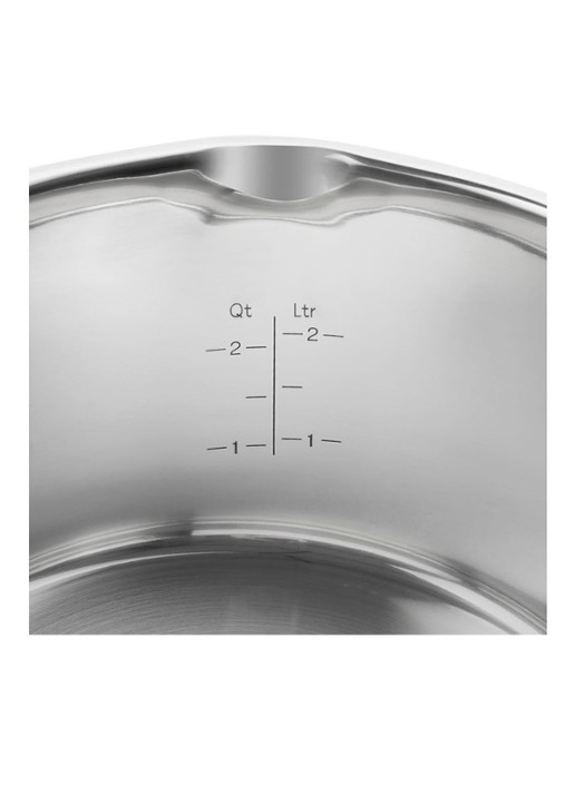 Zwilling True Flow pannenset 5-delig - detail 3 zilver