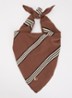 Bandana sjaal met streepprint 80 x 37 cm - Bruin