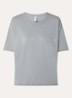 T-shirt met logoprint - Donkergrijs