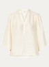 Dahla tuniek met V-hals en ballonmouw - Taupe
