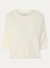 Lani fijngebreide top in alpaca wolblend - Beige