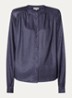 Liv blouse met plooidetail - Donkerblauw