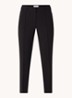 Parene high waist tapered fit cropped pantalon met steekzakken  - Zwart