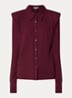 Vigo blouse met schoudervulling - Bordeauxrood