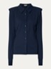 Vigo blouse met schoudervulling - Indigo