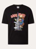 T-shirt met print - Zwart