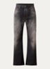 Loose fit jeans met gekleurde wassing - Antraciet