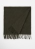 Sjaal van wol met logo 200 x 45 cm - Groen