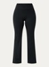 High waist flared fit trainingslegging met stretch - Zwart