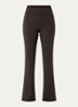 High waist flared fit trainingslegging met stretch - Donkerbruin