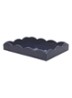 Scallop dienblad 20 x 27 cm - Blauwgrijs