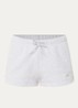 High waist straight fit korte joggingbroek - Grijsmele
