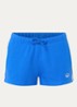High waist straight fit korte joggingbroek - Blauw
