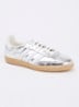 Samba OG sneaker van leer met lakfinish - Zilver