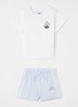 Set van T-shirt met korte broek 2-delig - Lichtblauw