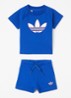 Set van T-shirt met korte broek 2-delig - Kobaltblauw