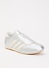 Taekwondo sneaker van leer met metallic finish - Zilver