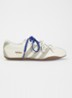 Tokyo W sneaker van leer met suède details - Gebroken wit