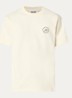 Broken Pieces T-shirt met logo- en backprint - Gebroken wit