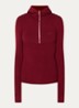 Balaclava trui met halve rits en capuchon - Rood