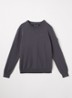 Fijngebreide pullover met logo - Antraciet