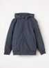 Gewatteerd bomberjack van softshell met capuchon - Indigo