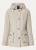 Gewatteerde parka met capuchon - Donkerbeige